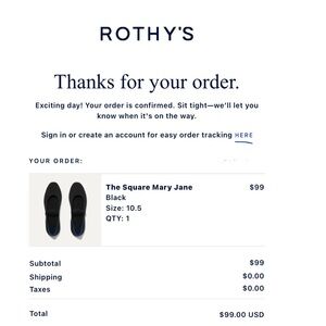 The square Mary Jane’s Rothy’s